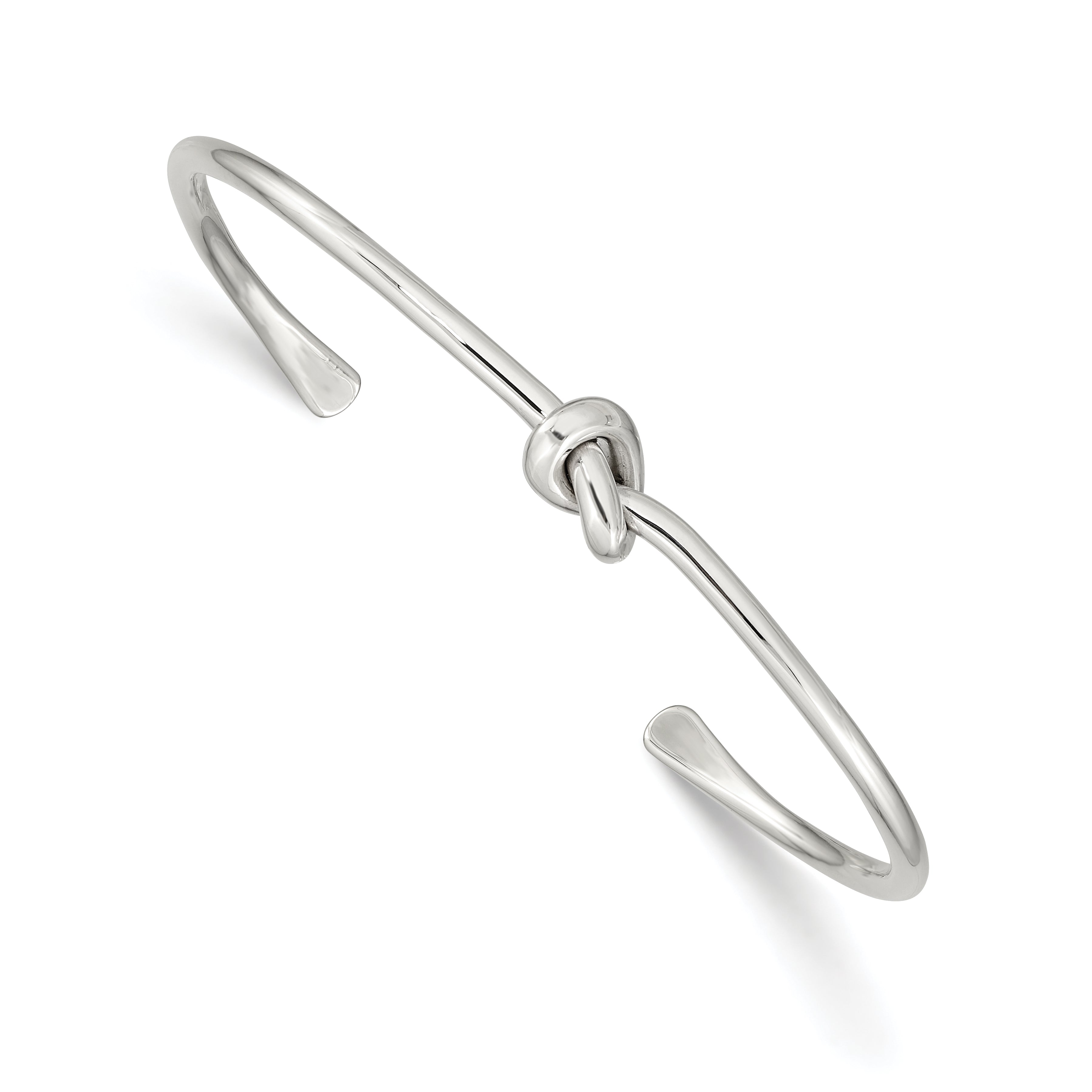 Sterling Silver Polished Knot Bangle Main image