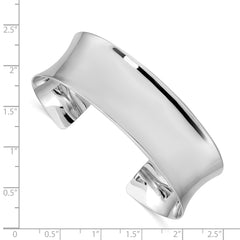 Sophia Jewelers Sterling Silver 925 Engravable Polished Cuff Bangle