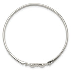 Sterling Silver 925 Girls' Bow Bangle with Polished Finish by Sophia Jewelers