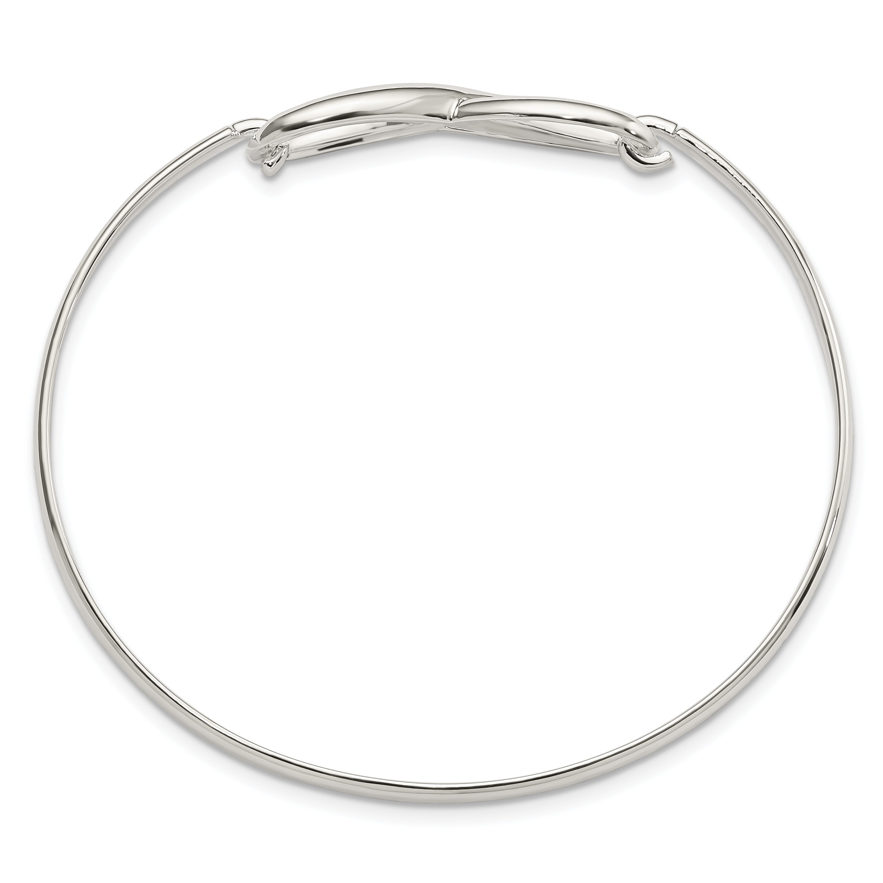 Sterling Silver Infinity Bangle Bracelet Secondary image