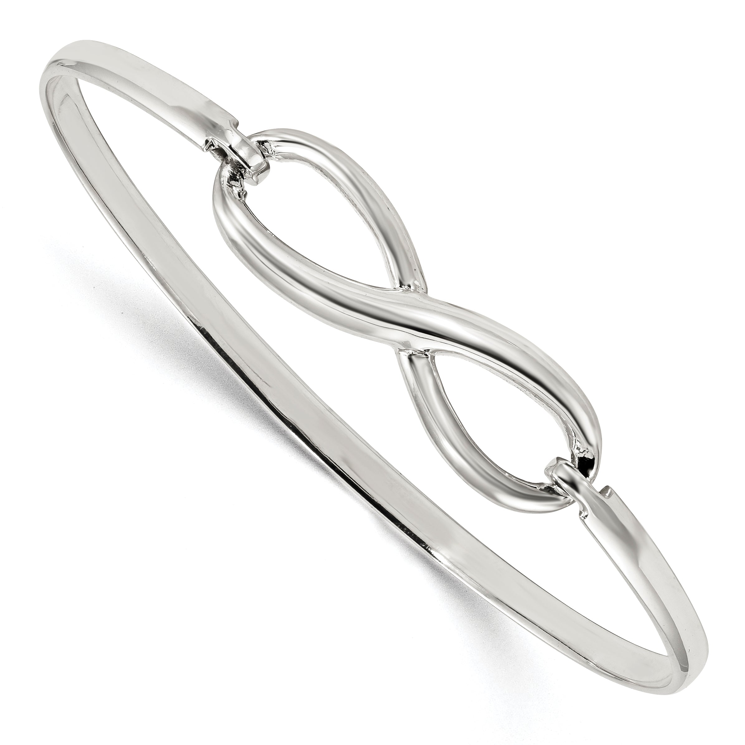 Sterling Silver Infinity Bangle Bracelet Main image