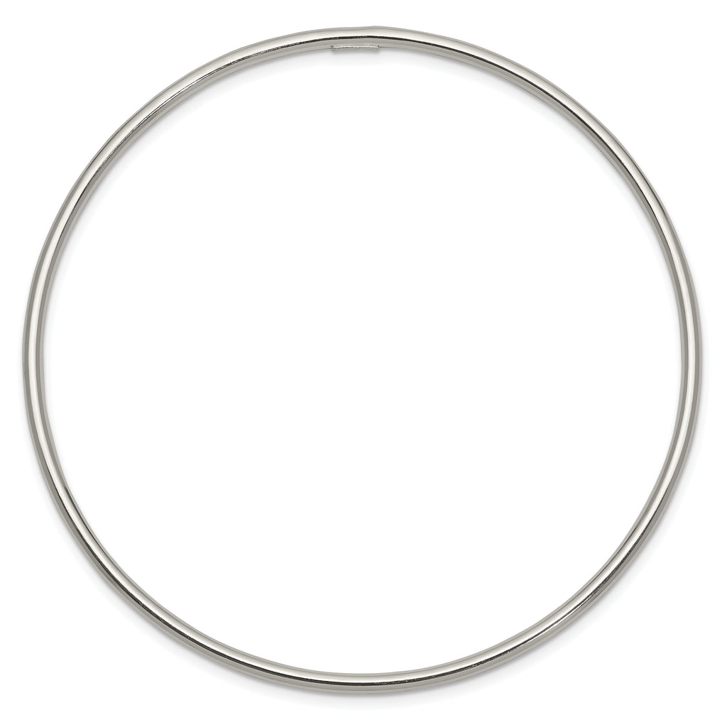 Sterling Silver 925 Women's Polished Slip-On Bangle by Sophia Jewelers