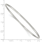 Sterling Silver 925 Women's Polished Slip-On Bangle by Sophia Jewelers