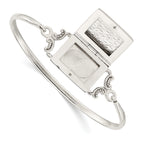 Sophia Jewelers Sterling Silver 925 Polished Locket Bangle for Women
