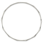 Sterling Silver Scalloped Slip-on Bangle