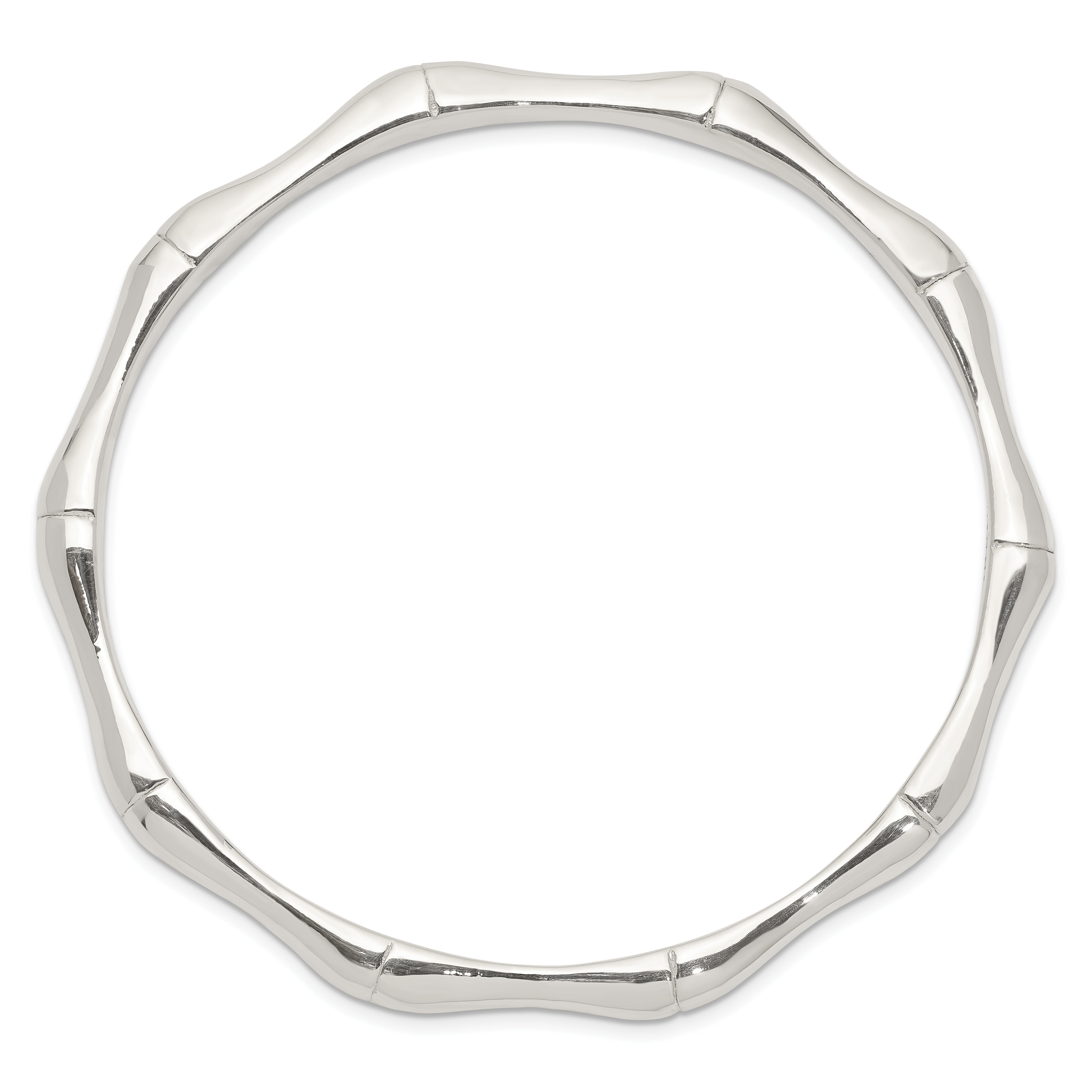 Sterling Silver Polished Slip-on Bangle Secondary image