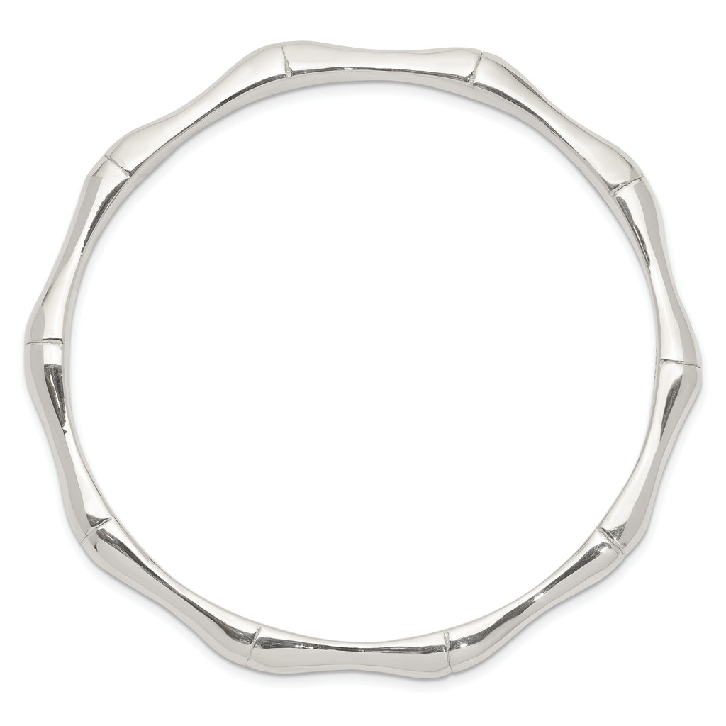 Sterling Silver Polished Slip-on Bangle