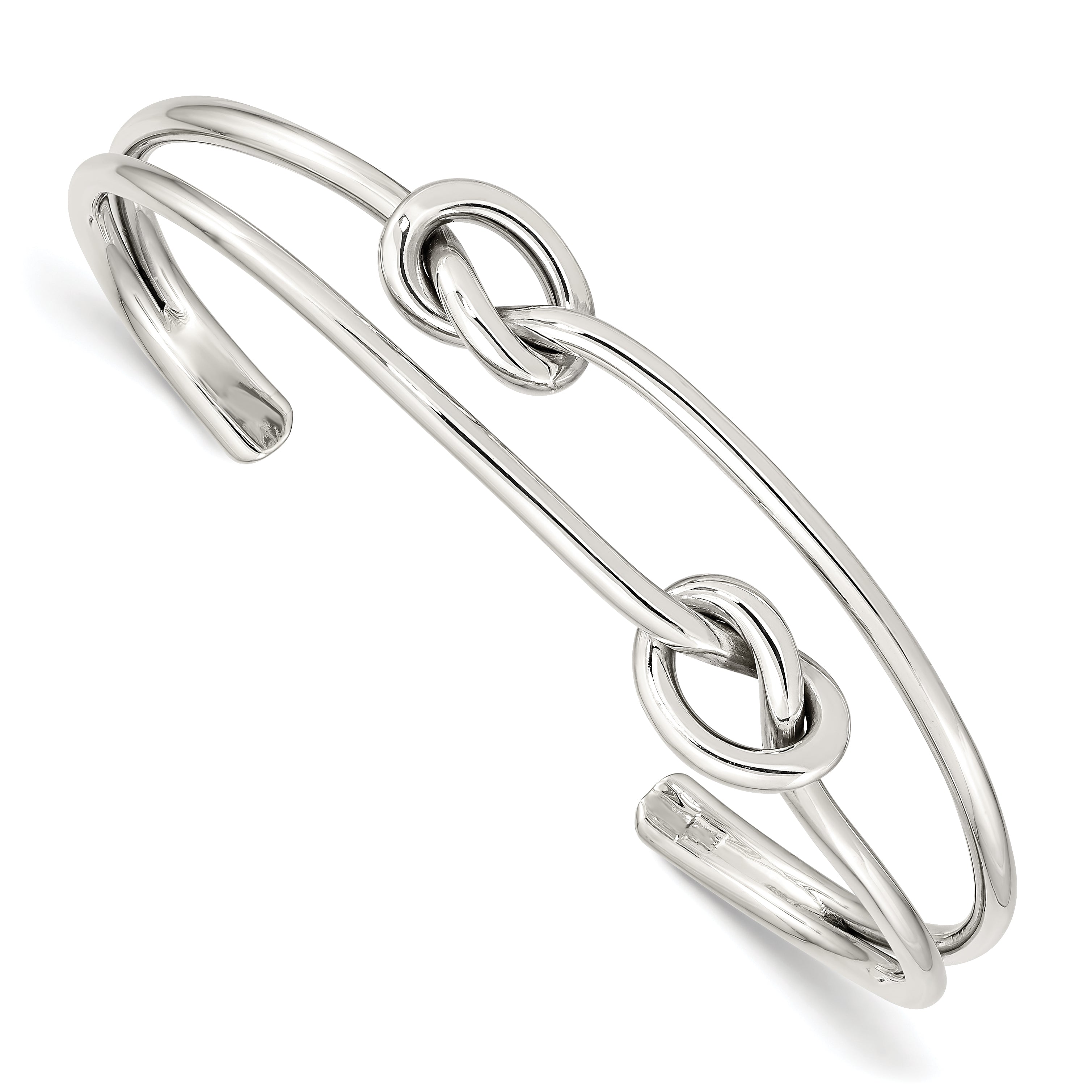 Sterling Silver Knot Bangle
