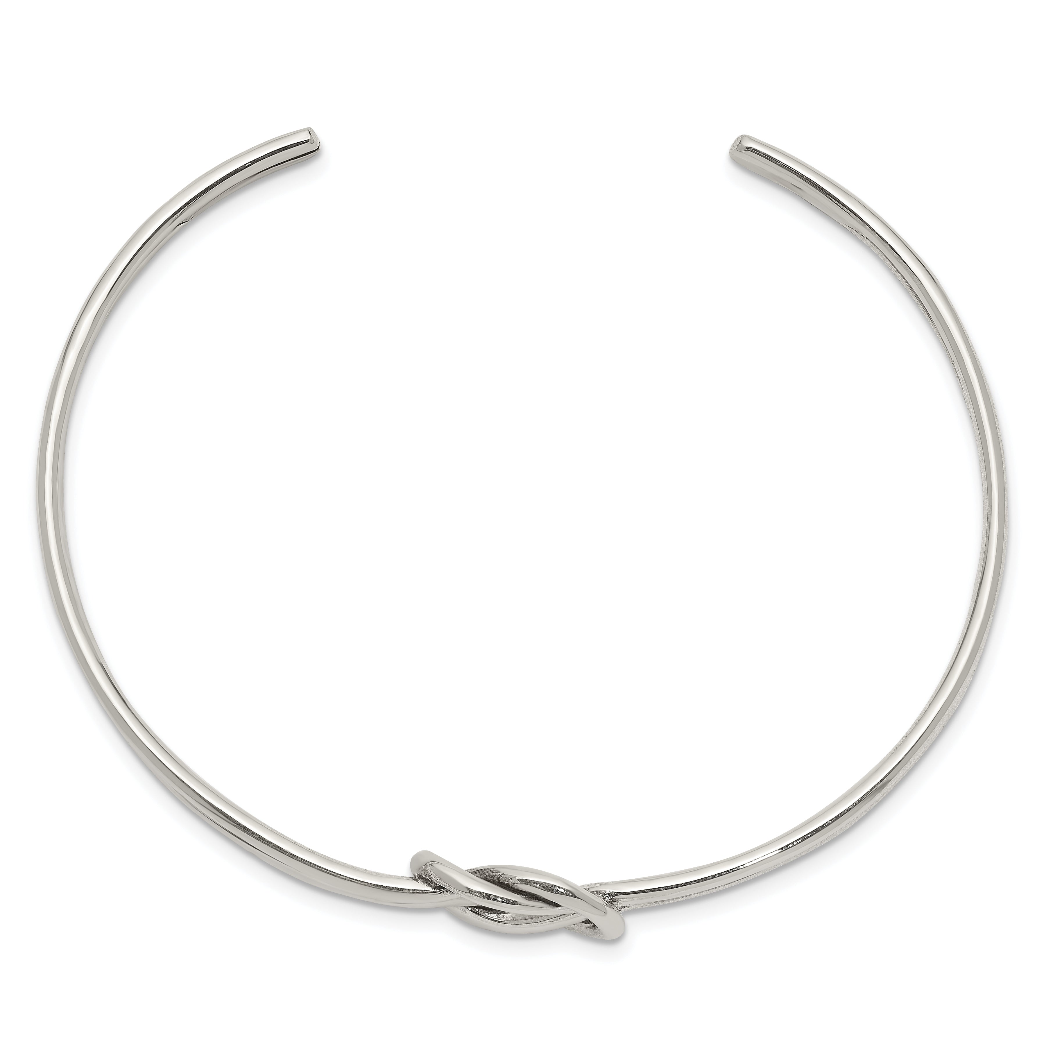 Sterling Silver Knot Bangle Secondary image