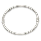 Sterling Silver Polished 3mm Hinged Baby Bangle