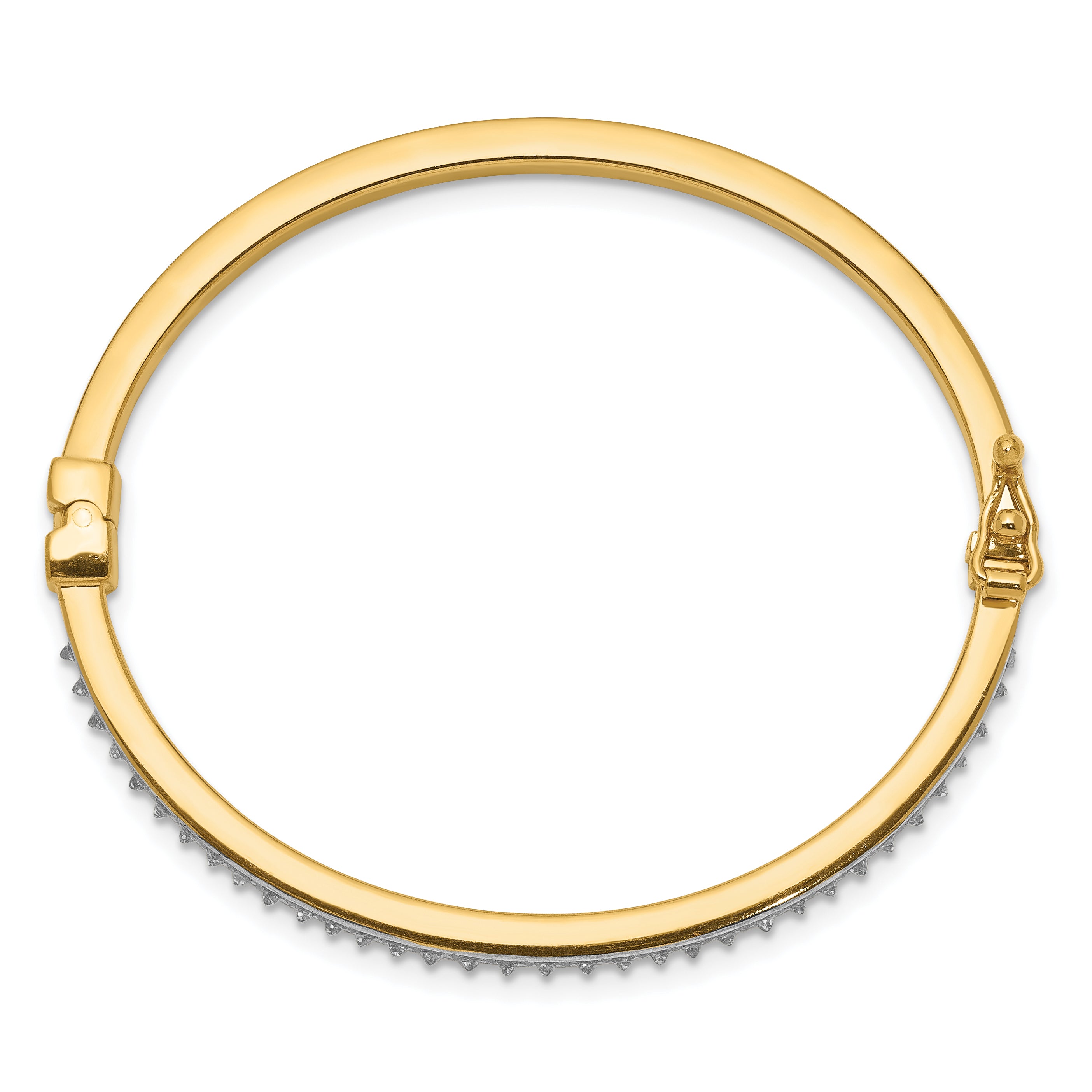 Diamond Fascination Diamond Mystique Sterling Silver 18K Gold-plated Diamond Baby Bangle Secondary image