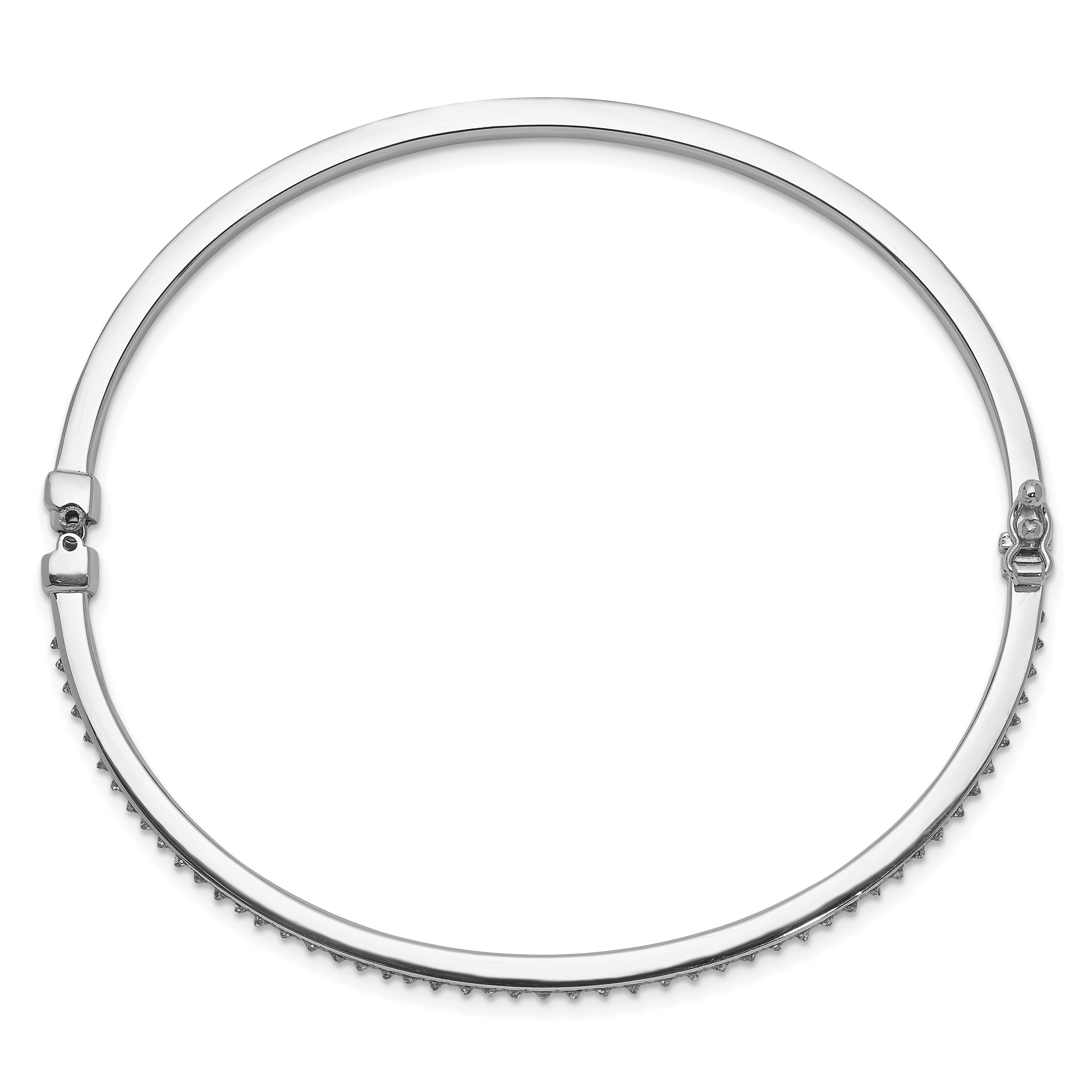 Diamond Fascination Diamond Mystique Sterling Silver Platinum-plated carart Diamond Bangle Secondary image