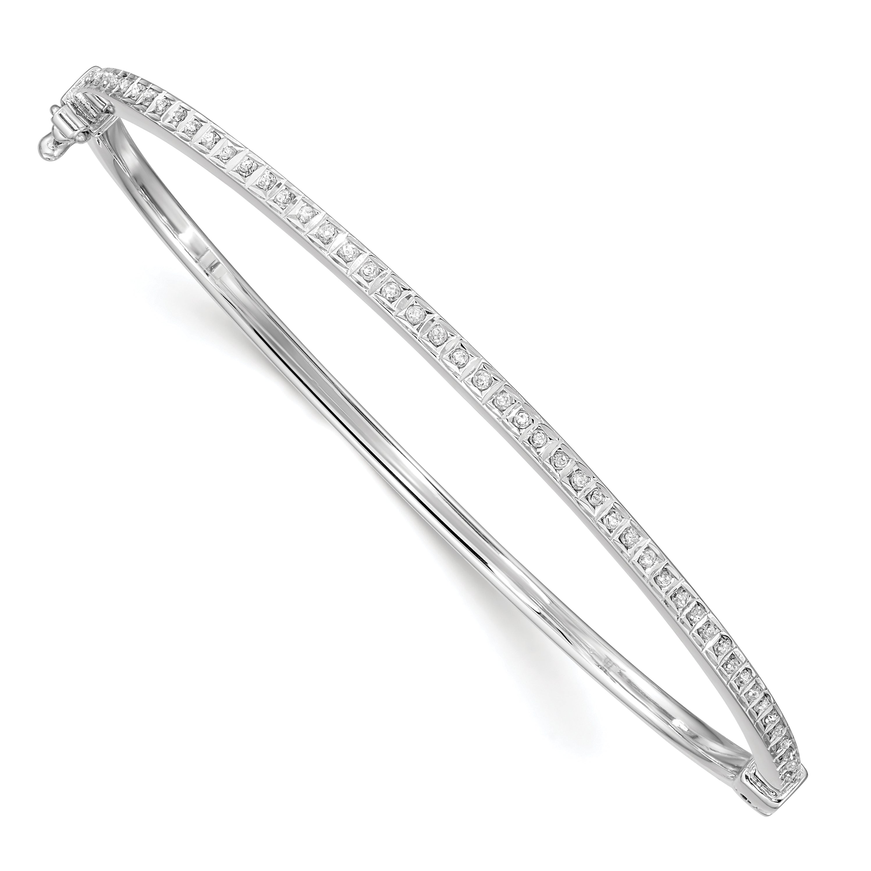 Diamond Fascination Diamond Mystique Sterling Silver Platinum-plated carart Diamond Bangle Main image