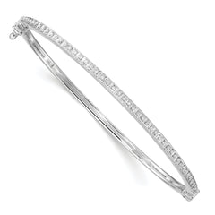 Diamond Fascination Diamond Mystique Sterling Silver Platinum-plated carart Diamond Bangle