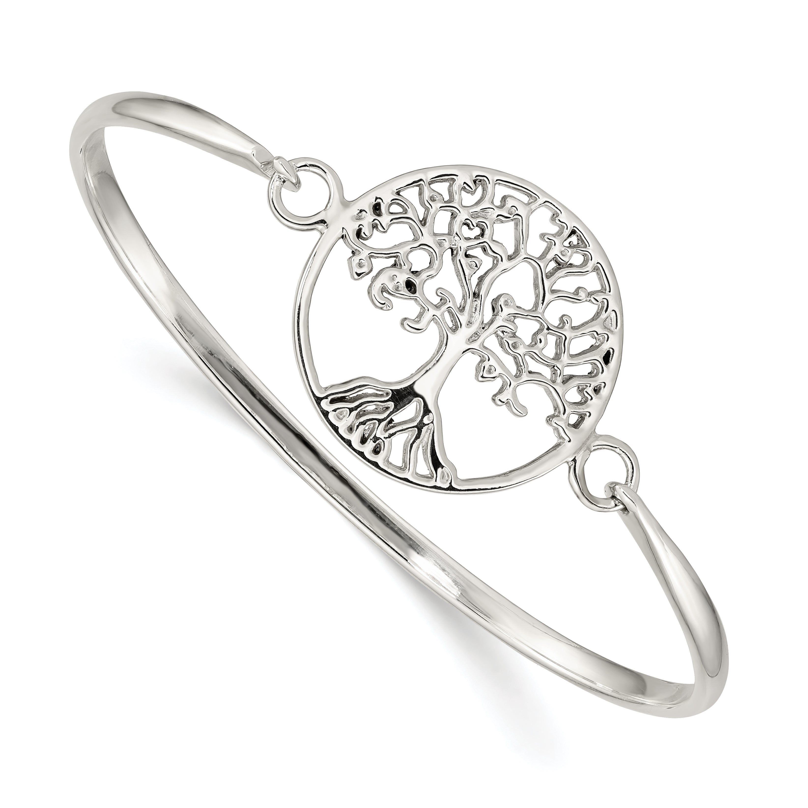 Sterling Silver Tree of Life Bangle Main image