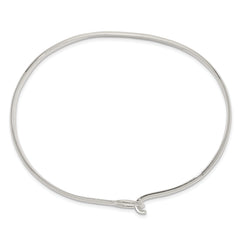 Sophia Jewelers Sterling Silver 925 Polished Flexible Bangle for Women