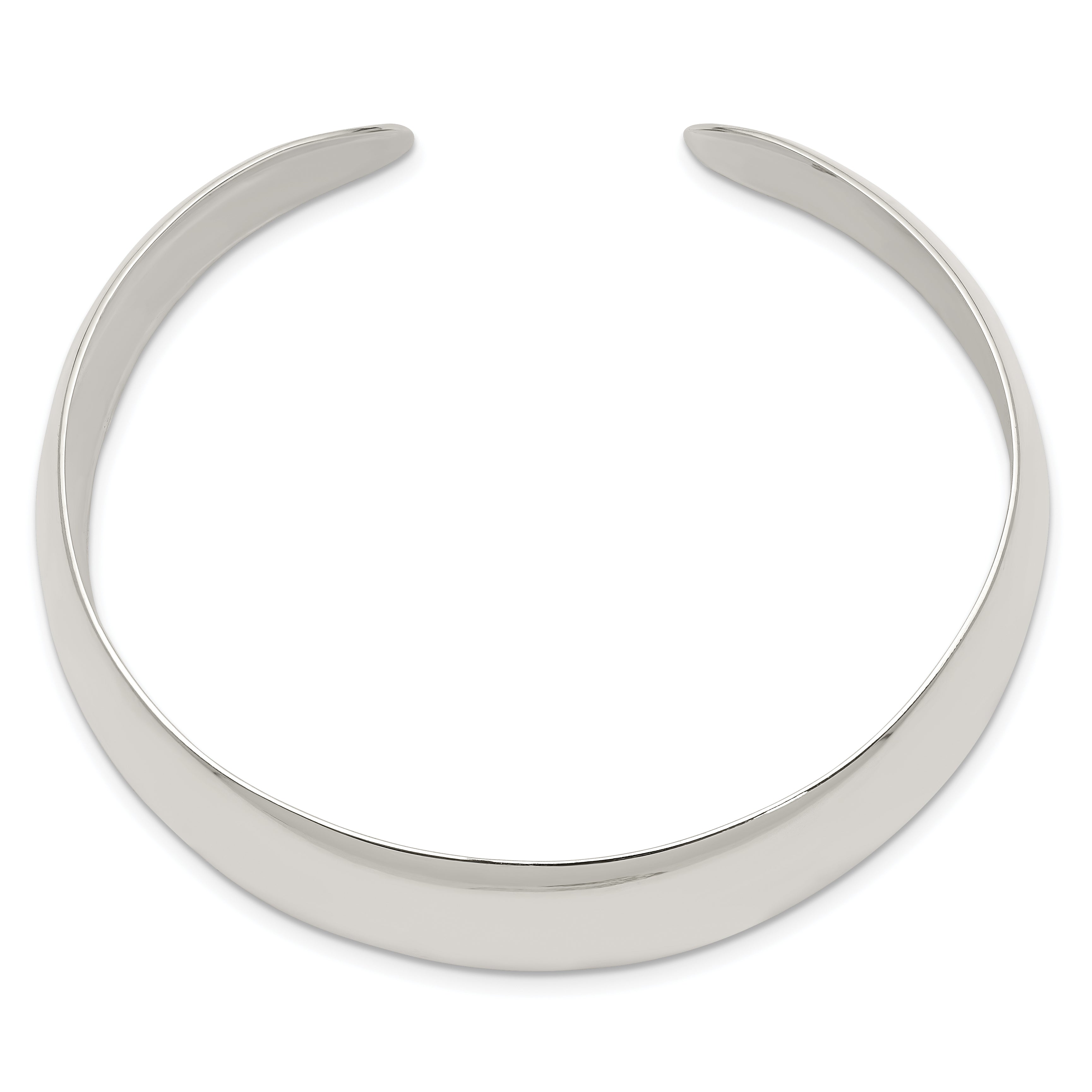 Sophia Jewelers Sterling Silver 925 Polished Cuff Bracelet Engravable