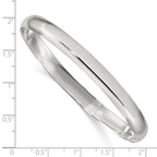 925 Sterling Silver Women's Solid Polished Slip-On Bangle Bracelet