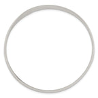 Sterling Silver 925 Women's Polished Solid Slip-On Bangle Bracelet