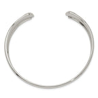 Sophia Jewelers Sterling Silver 925 Women's Engravable Polished Cuff Bangle