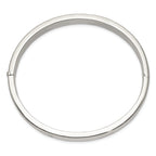 Sophia Jewelers 925 Sterling Silver Polished Hinged Bangle for Women