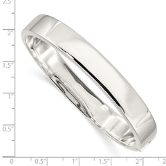 Sophia Jewelers 925 Sterling Silver Polished Hinged Bangle for Women