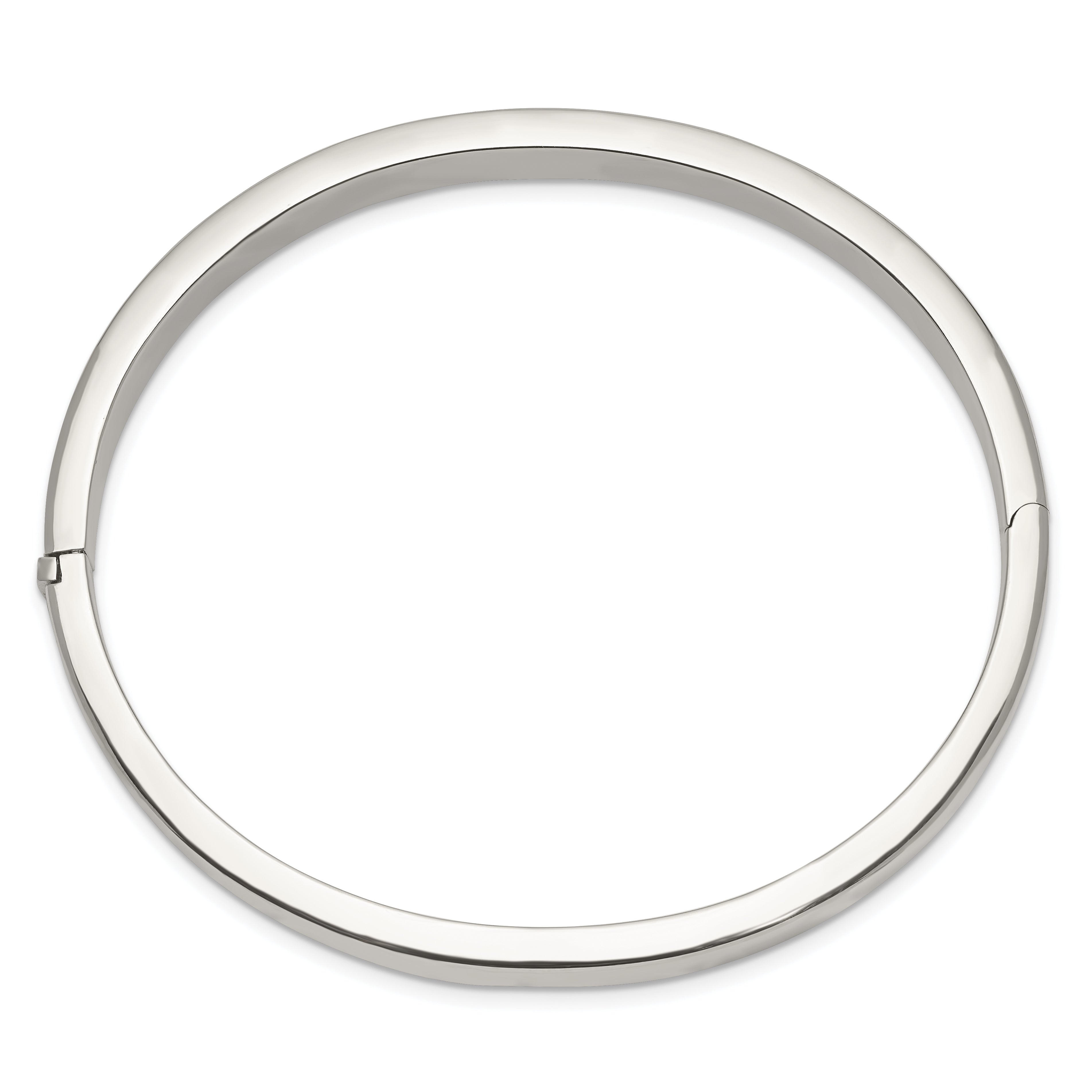 Sterling Silver 8.00mm Hinged Bangle