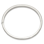 Sophia Jewelers Sterling Silver 925 Polished Hinged Bangle Women's Bracelet