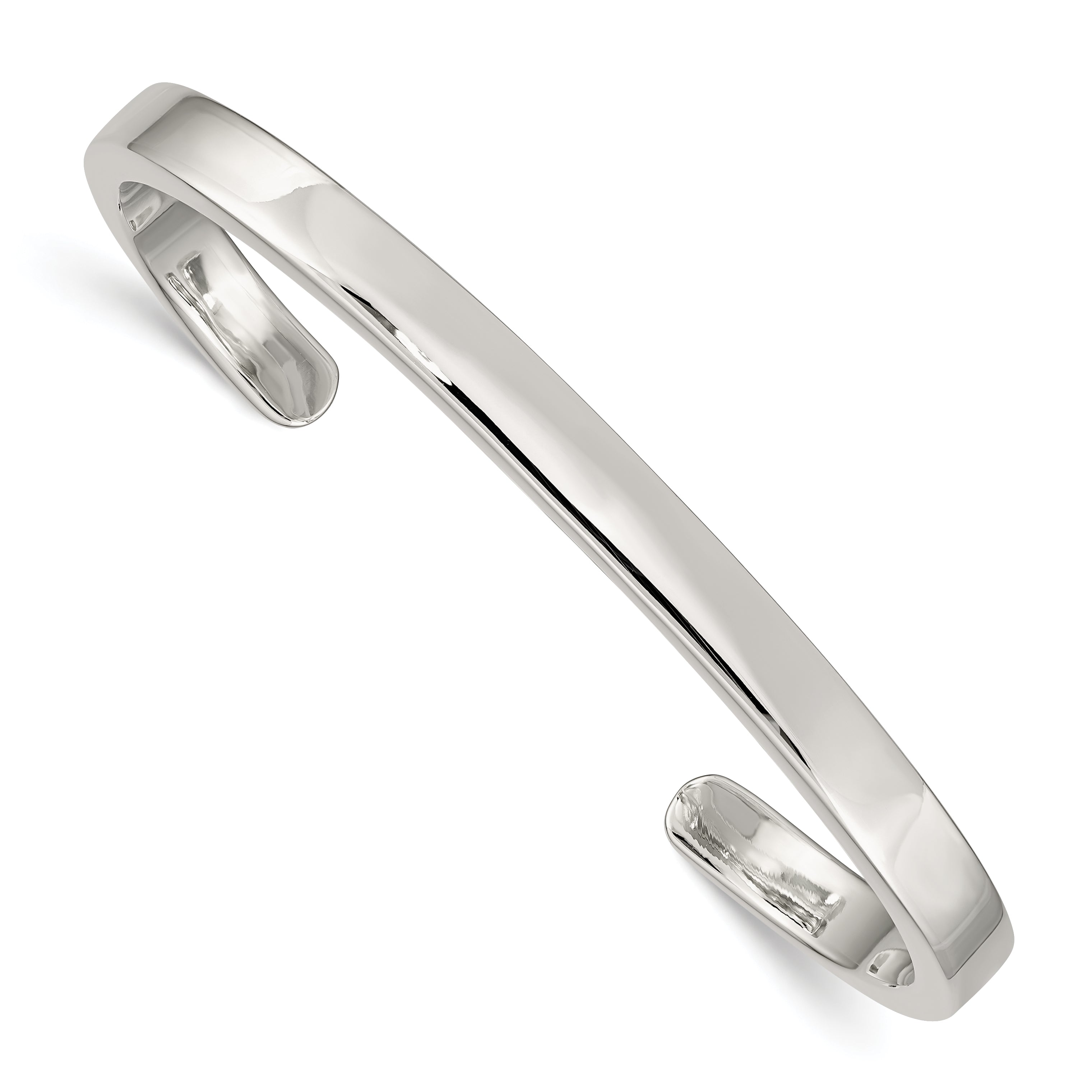 Sterling Silver 5mm Cuff Bangle Main image
