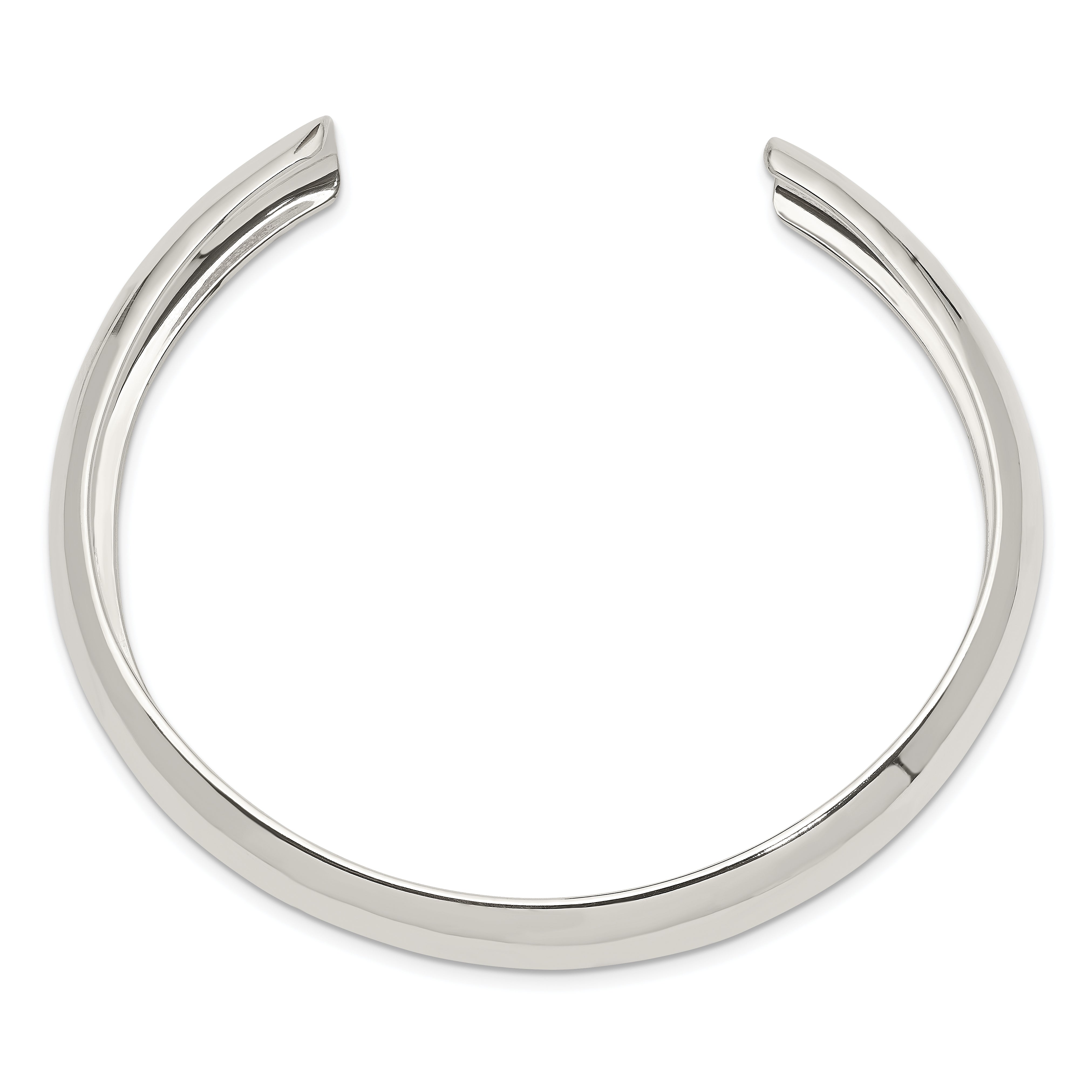 Sterling Silver 925 Women's Cuff Bangle Engravable Polished Finish Secondary image