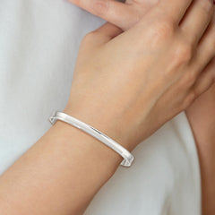 Sophia Jewelers Sterling Silver 925 Women's Cuff Bangle with Polished Finish