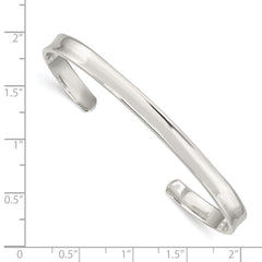 Sophia Jewelers Sterling Silver 925 Women's Cuff Bangle with Polished Finish
