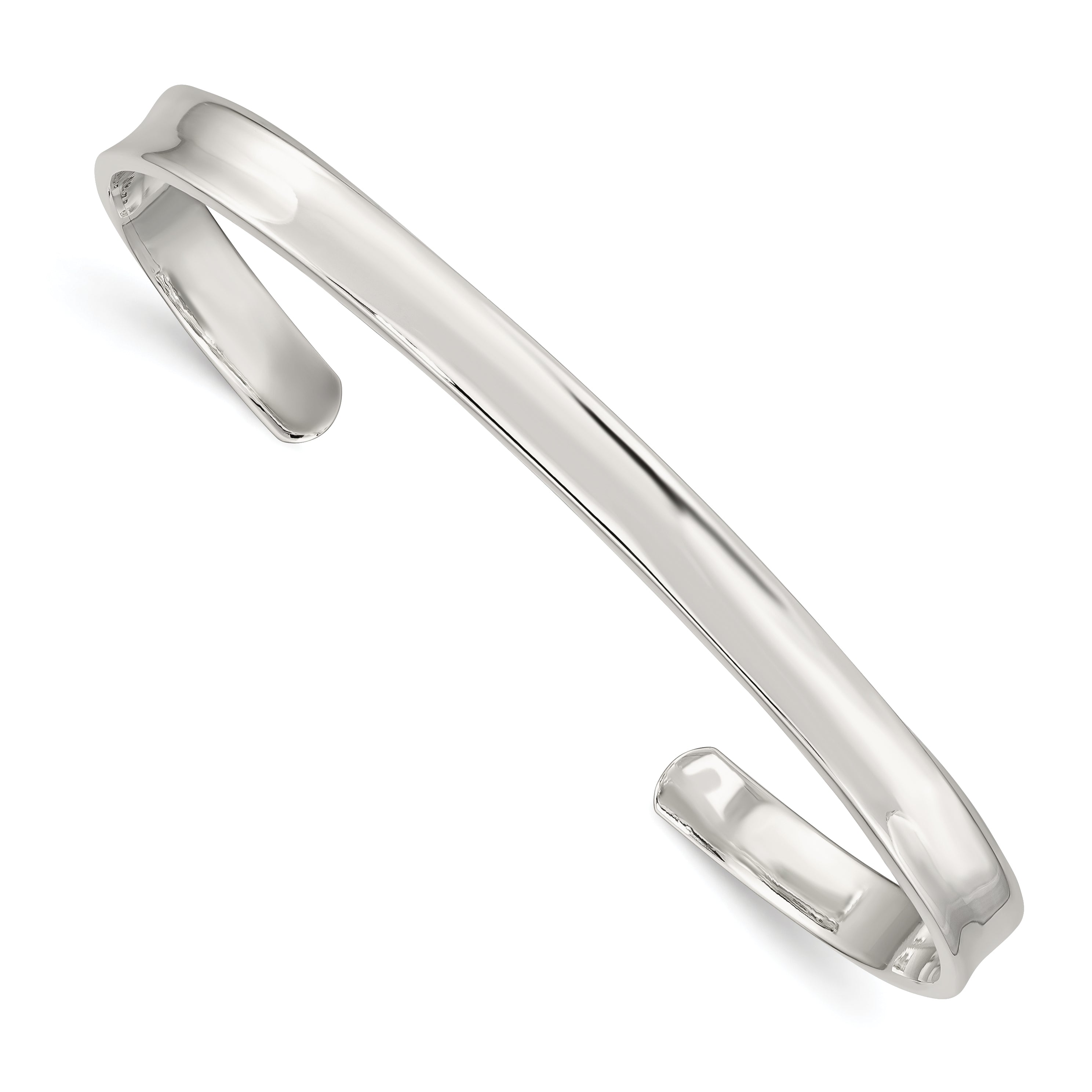 Sterling Silver 5mm Cuff Bangle Main image