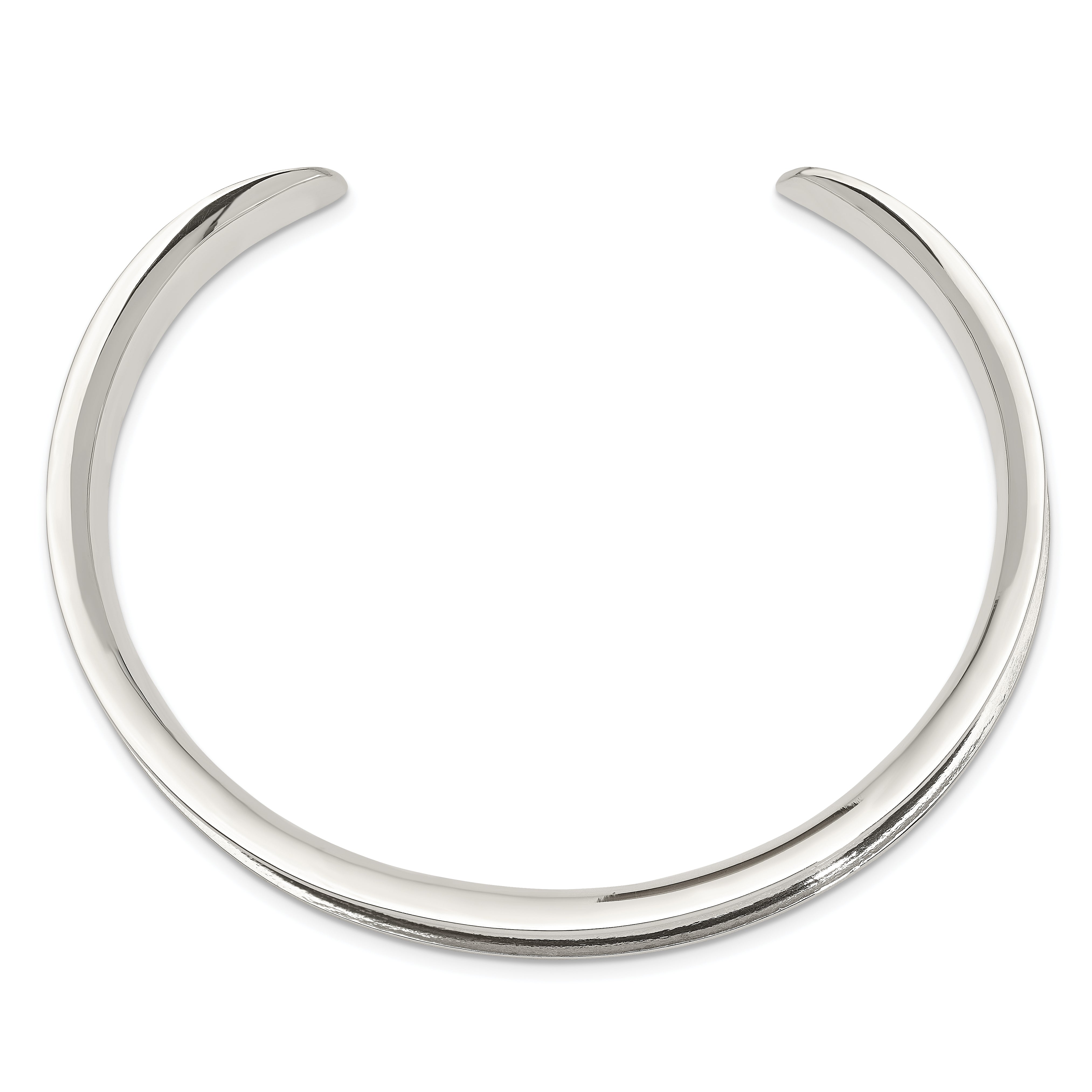 Sterling Silver 925 Women's Polished Cuff Bangle Engravable and Elegant