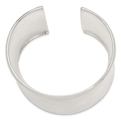 Sterling Silver 50mm Cuff Bangle Bracelet