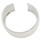 Sterling Silver 925 Women's Engravable Cuff Bracelet with Polished Finish