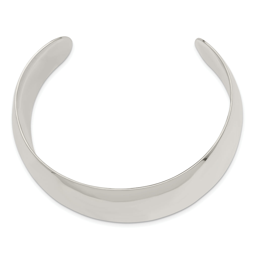 Sterling Silver 925 Women's Polished Engravable Cuff Bangle Bracelet