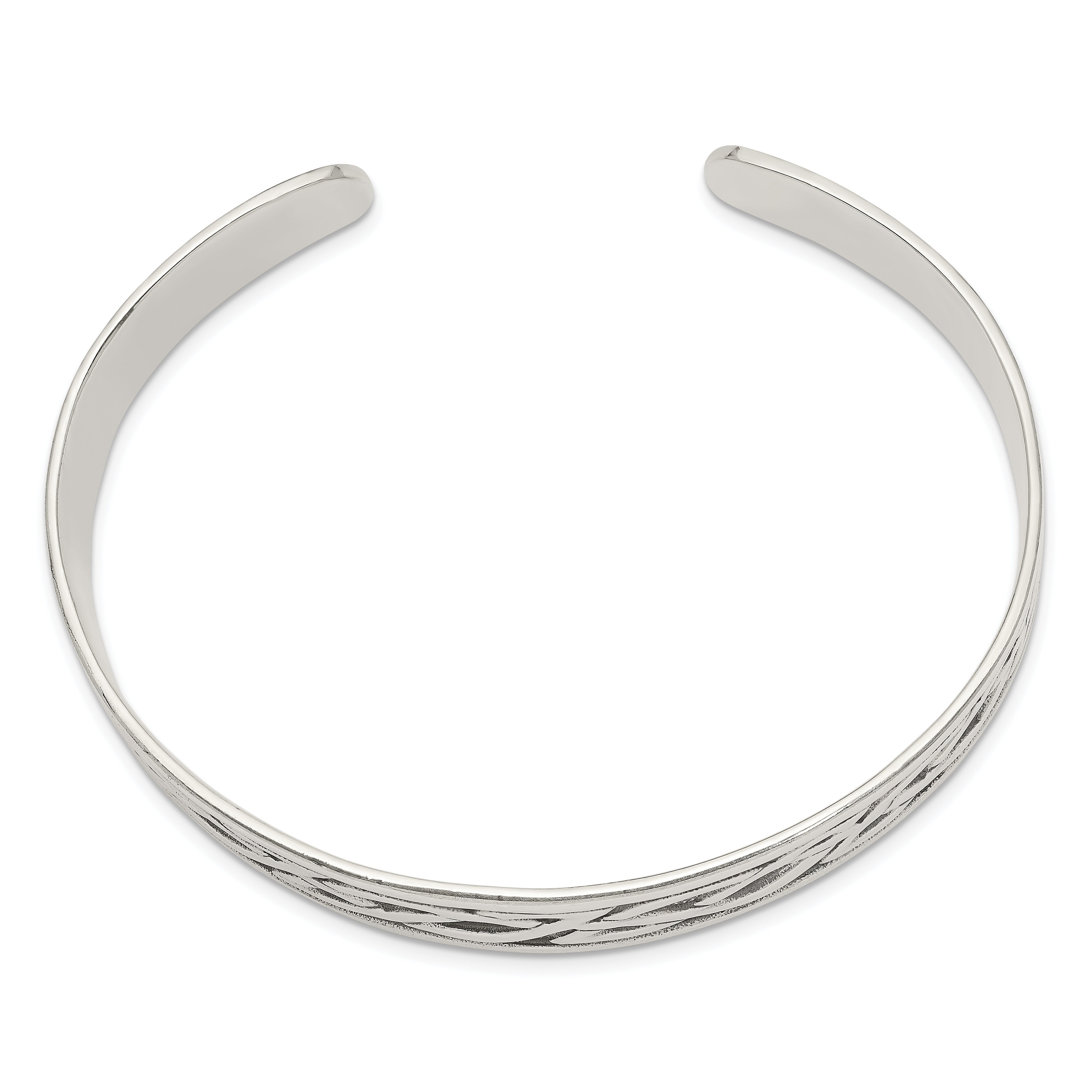 Sophia Jewelers Sterling Silver Celtic Cuff Bracelet Engravable Unisex Design