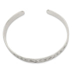 Sophia Jewelers Sterling Silver Celtic Cuff Bracelet Engravable Unisex Design