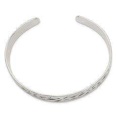 Sophia Jewelers Sterling Silver Celtic Cuff Bracelet Engravable Unisex Design