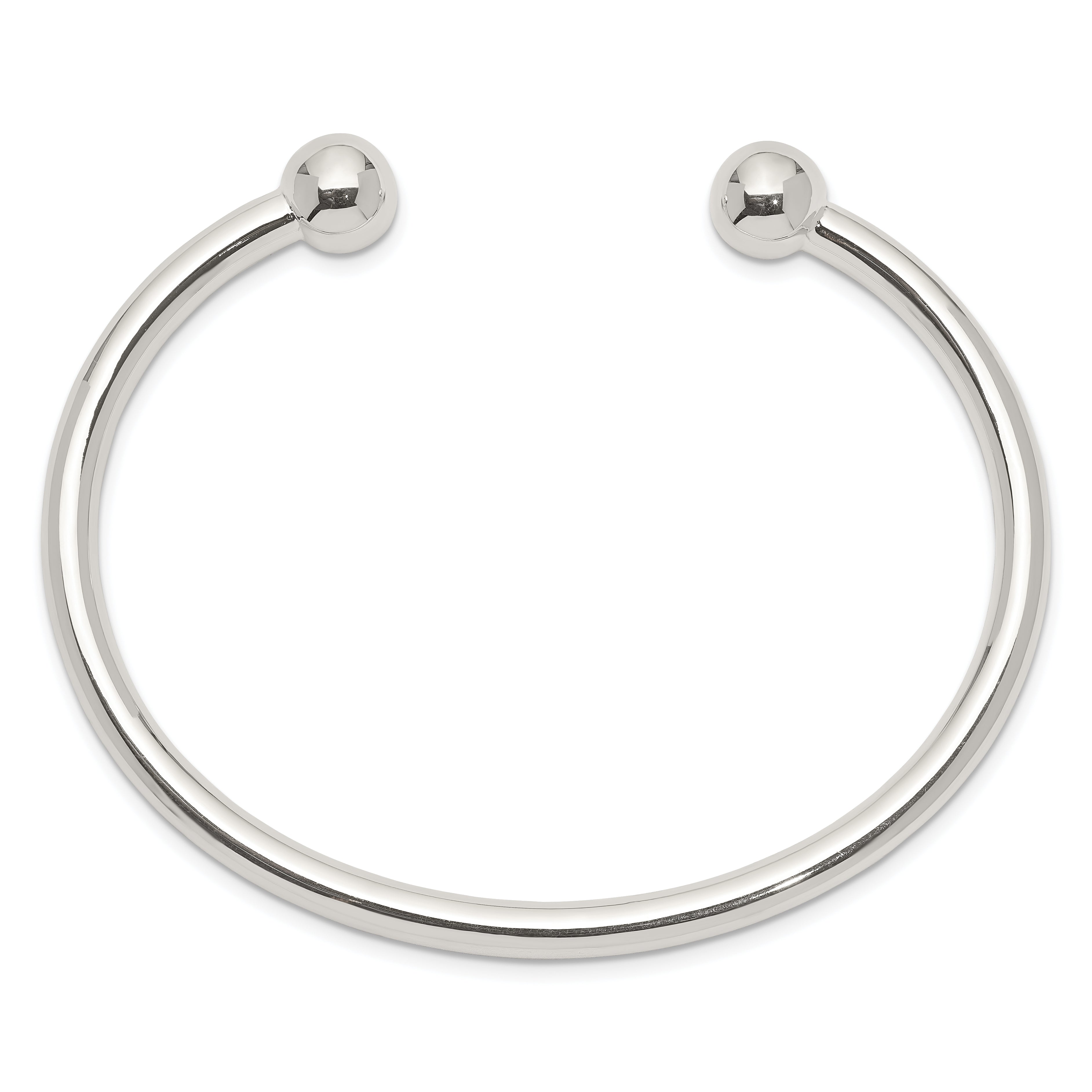 Sophia Jewelers Sterling Silver 925 Women's Cuff Bangle with Polished Finish