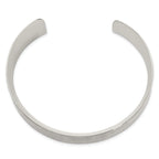 Sophia Jewelers Women's Hammered Sterling Silver Cuff Bangle Bracelet