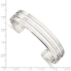 Sophia Jewelers 925 Sterling Silver Unisex Polished Cuff Bangle Bracelet