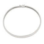 Sterling Silver 925 Hinged Bangle with Polished Finish for Women