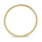 Sterling Shimmer Sterling Silver Gold-tone Flash Gold-plated 93 Stone CZ Bangle Bracelet