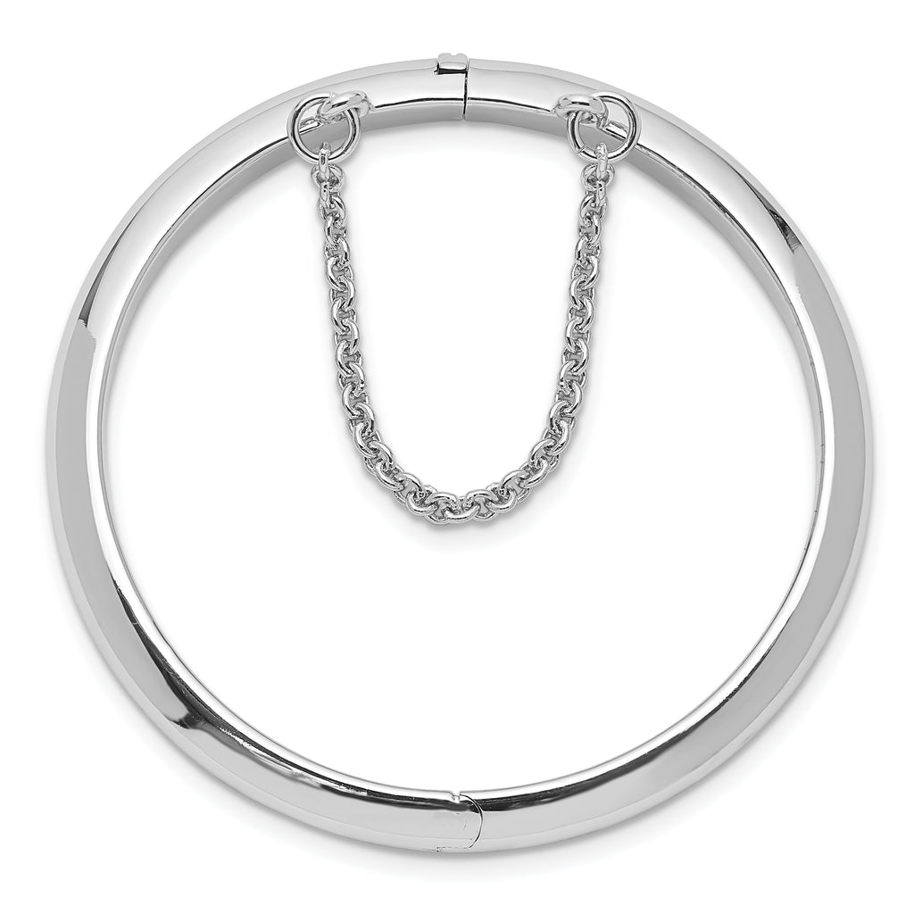 Sophia Jewelers Sterling Silver 925 Children's Polished Bangle with Safety Clasp