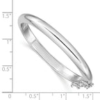 Sophia Jewelers Sterling Silver 925 Children's Polished Bangle with Safety Clasp