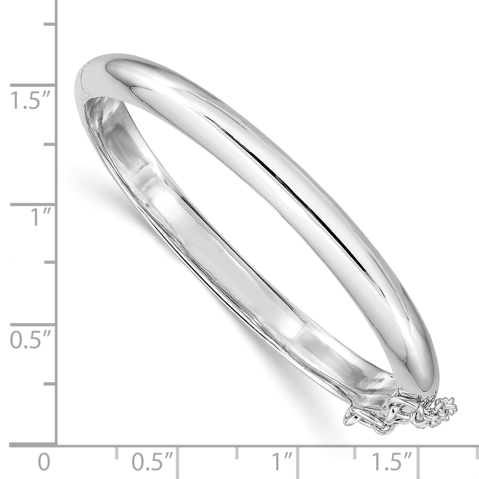 Sophia Jewelers Sterling Silver Child's Bangle with Safety Clasp