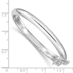 Sophia Jewelers Sterling Silver Child's Bangle with Safety Clasp