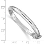 Sophia Jewelers Sterling Silver Children's Hinged Bangle with Safety Clasp